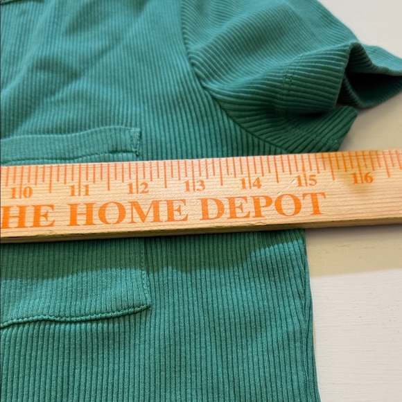 Madewell Garment-Dyed Ribbed Crewneck Pocket Tee Size Medium - Picture 9 of 12